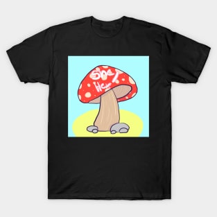 cute mushroom she/her T-Shirt